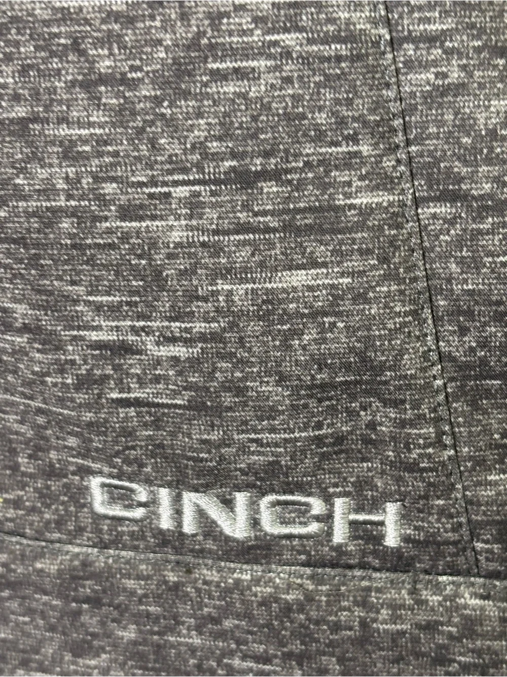 Cinch Ladies Bonded Gray Heather Soft Shell Full Zip Jacket